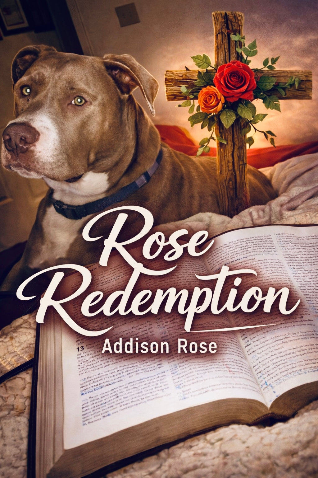 Make Heaven Crowded Custom Trucker Hat with Pearl Detail- Rose Redemption Series